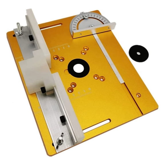 Router Table Insert Plate W/Miter Gauge for Woodworking Saw Multifunctional Trimmer Engraving Machine B