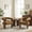Mohair Orange, variant on Vknow 30" Oversized Barrel Accent Chairs, Upholstered Mohair Chairs, Cozy Reading Chairs for Living Room, Bedroom & Apartment, Orange