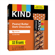KIND Bars, Peanut Butter Dark Chocolate, Gluten Free, 1.4 Oz, 6 Ct