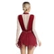 thumbnail image 4 of Vestido de baile lírico de Ballet de manga larga de malla transparente para mujer, traje de tul para patinaje artístico y gimnasia, Ropa de baile contemporánea moderna, 4 of 5