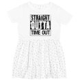 thumbnail image 3 of Inktastic Straight Outta Time out Girls Toddler Dress, 3 of 5