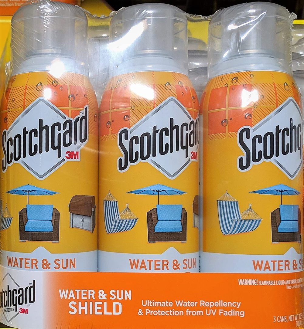 Scotchgard Water & Sun Shield with UV Protector 3 x 10 oz Cans