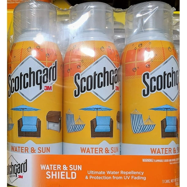 Scotchgard Water & Sun Shield with UV Protector 3 x 10 oz Cans