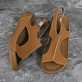 thumbnail image 5 of IUJSOY Sandals for Women 2025 Wedges Comfort Platform Beach Shoes Slingback Casual Walking Shoes, 5 of 8