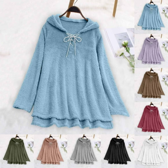 Sudadera con cremallera,Chaqueta con capucha y estampado de lunares para mujer, sudadera informal de manga larga, poliéster, suave y cómoda para uso diario, sopatenor