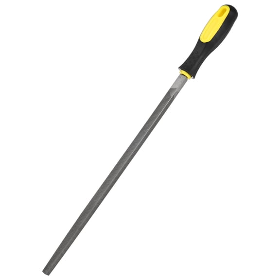 Uxcell 1-Pack Square Metal File 12 Inch, High Carbon Steel File Hand W Handle