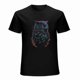 thumbnail image 1 of Owl T-shirt Art Fluorescent T-shirt Animal T-shirt Unisex tees Colorful Short sleeve, 1 of 5