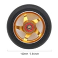 thumbnail image 4 of 2Pcs 100 mm Pro Stunt Scooter Wheels with Abec 9 Bearings for MGP/Razor/Lucky/Envy/Vokul Pro Scooters Replacement Wheels (Gold), 4 of 4