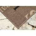 thumbnail image 3 of Trans-Ocean Imports RVIR8765311 23 in. x 7 ft. 6 in. Liora Manne Riviera Happy Words Indoor & Outdoor Rug - Taupe, 3 of 6