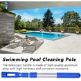 thumbnail image 3 of ZOUSSIQI Telescopic Pole, Adjustable Telepole for Swimming Pool Skimmer Nets Vacuum Heads Brushes Expandable Step Up Attach Rake CA919-17407, 3 of 9