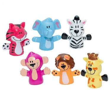 Rhode Island Novelty Zoo Animal Finger Puppets 1-Dozen