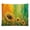 Sunflowers Rainbow Background Art, variant on Sunny Cobblestone Village Street Wall Tapestry Decorative, Aesthetic Fabric Wall Hanging Art for Bedroom Living Room Dorm, Durable & Lightweight Wall Decor with Hanging Kit 30"×40"