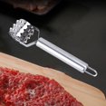 thumbnail image 1 of Meat Tenderizer Cuber Handheld Meat Pins Hole Punch for Tendering Steak Beef round handle, 1 of 8