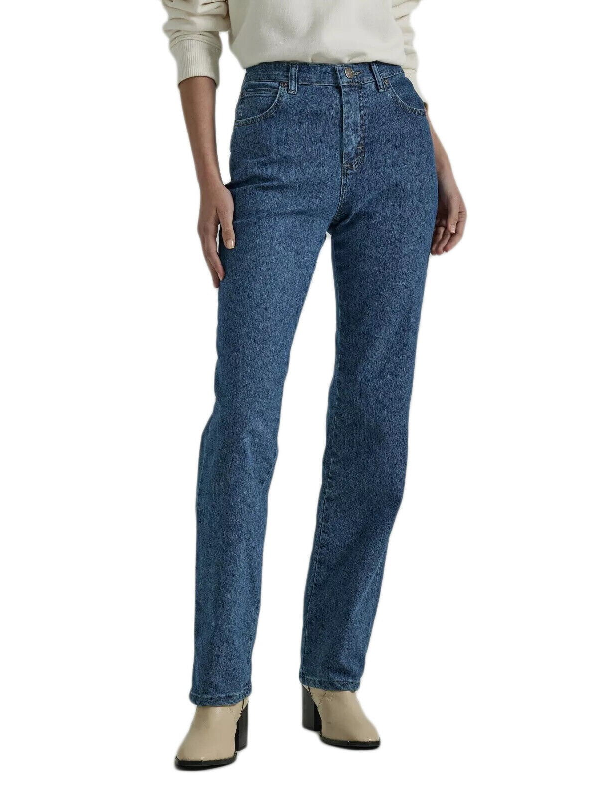 Lee Women's Plus Instantly Slims Relaxed Fit Straight Leg Jean