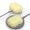 thumbnail image 2 of for Airpods case Clear,Shockproof Case for Airpods Pro 2nd Generation 2022 case,Full Protective Soft TPU Drop Protection Accessories Case with Keychain Charging Case for Women Girls Men,Lightyellow, 2 of 6