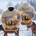 thumbnail image 3 of Sudadera con capucha para amantes de los caballos para hombre, ropa informal con gráficos de granja, jerséis con cara de caballo, chándal ecuestre, top informal Y2k para niño, 3 of 5