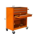 thumbnail image 2 of 4 Drawers Multifunctional Tool Cart with Wheel Steel Tool Chest Storage Cabinet, 2 of 7