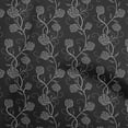 thumbnail image 1 of oneOone Cotton Cambric Gray Fabric Floral Fabric For Sewing Printed Craft Fabric By The Yard 56 Inch Wide, 1 of 5