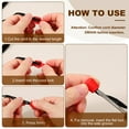 thumbnail image 5 of Uxcell Zipper Pull Cord Lock, Plastic Shoe Lace End Clips for Various Uses Rose Red, 5 of 7