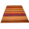 thumbnail image 2 of Multicolored Stripes Tribal 8X10 Indo-Gabbeh Oriental Rug, 2 of 11