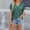 Green, variant on Women Tops V-Neck Short Sleeve Black Solid T-Shirts Womens Tees