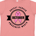 thumbnail image 4 of Inktastic October Breast Cancer Awareness Month Badge Boys or Girls Toddler T-Shirt, 4 of 5
