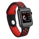 thumbnail image 1 of Pulsera inteligente completamente táctil Pulsera impermeable Monitor de ritmo cardíaco en tiempo real Fitness DeportesNegro Rojo, 1 of 8