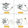 thumbnail image 3 of Graflsoa Réchaud de Camping Portable avec Tuyau Détachable, Design Carré Compact pour Randonnée, Infusion de Thé, 3 of 6