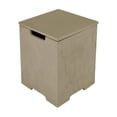 thumbnail image 5 of Elementi  Plus Square Propane Tank Cover Hideaway Storage Box with Removable Top - 15.9" x 15.9" x 20.5" Grey, 5 of 5
