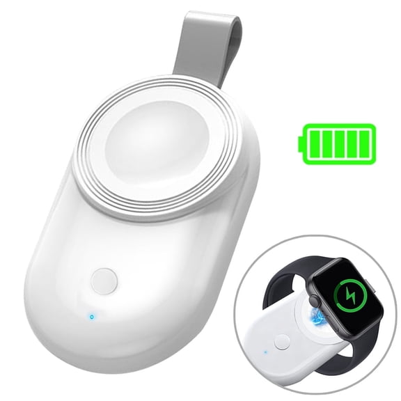 Portable Power Bank Charger for Apple Watch, 1100mAh Magnetic Wireless Charging Keychain Compatible for iWatch Series 11/10/9/8/7/6/5/SE/4/3/2/Ultra