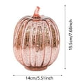 thumbnail image 3 of Starry Night Glass Pumpkins - Illuminated LED Fall Decor with Auto Timer - Sparkling Halloween & Thanksgiving Centerpiece for Bedroom, Mantel, or Entryway, 3 of 5