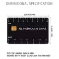 thumbnail image 3 of ALL INGENIOUS IS SIMPLE Credit Card Sticker,Debit Card Skin Cover Stickers for Key, Debit, Credit, Bank Card Card Skin for Adults 4 Pack, 3 of 5