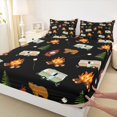 thumbnail image 4 of Erosebridal Cute Camping Car Full Size Sheets 4-Piece for Teens,Kids Girls Boys Adventure Theme Bed Sheets,Luxury Bedroom Decor, 4 of 5