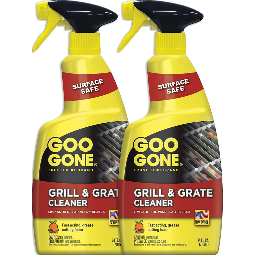 Goo Gone Grill and Grate Cleaner (2 Pack) Cleans Cooking Grates and Racks 24 fl oz Walmart