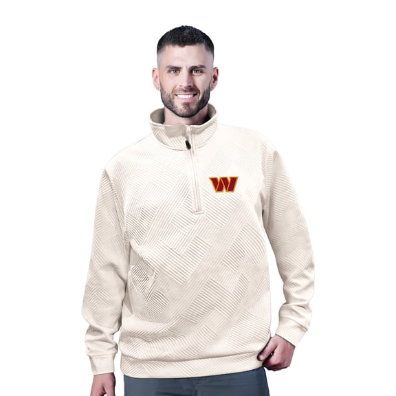 Men's MSX by Michael Strahan White Washington Commanders Cross Training Half-Zip Pullover