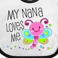 thumbnail image 4 of Inktastic My Nana Loves Me Cute Dragonfly Boys or Girls Baby Bib, 4 of 4