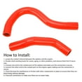 thumbnail image 3 of Silicone Radiator Hose, 2 Pcs Radiator Coolant Hose Silicone  Sealing Heat Avoid Coolant Hose Kit For  EP3 Si SiR Type R K20A3 2002 2003 2204 2005, 3 of 8