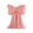 A, variant on Dwellin Cute Ceramic Bow Flower Vase Elegant Smooth White Pink Decoration for Home Bookshelf Table Desk Garden Decor