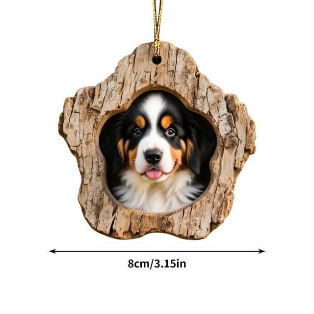Christmas Tree Decorations,Festive Tree Hole Pendant Acrylic Decoration for Home Holiday Display
