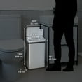 thumbnail image 6 of iTouchless 4-Gal Multifunction Sensor Trash Can, Stainless Steel, 6 of 6
