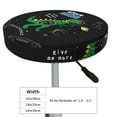 thumbnail image 4 of Kll Space Dino Cartoon Black Round Bar Chair Cushion Cover 13 Inch,Bar Stool Protector With Elastic, Soft Washable, 4 of 7