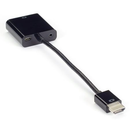 Black Box Video Adapter Dongle - HDMI Male to VGA Female with (Infinity Box Best Dongle)