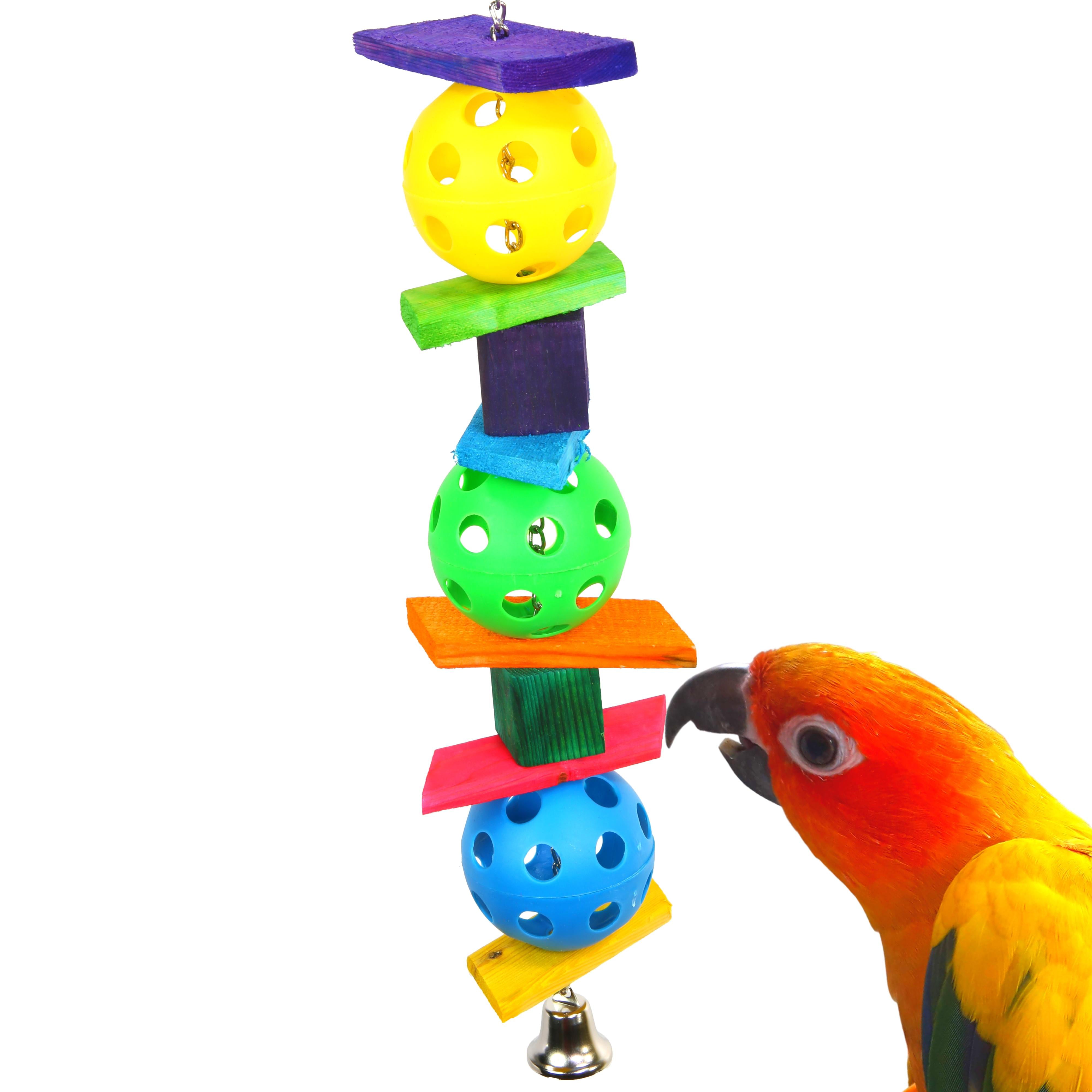 1046 Huge17 Inch Rope Ring Bird Toy Parrot Cage Toys Cages Cockatoo Macaw Amazon 