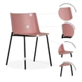 thumbnail image 4 of Set 4 Sillas Colombo Plastico y Base Metal para Hogar, Jardin, Oficina Mundo In Noto, 4 of 9