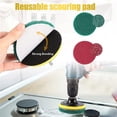 thumbnail image 3 of Juego de accesorios para cepillo de taladro, cepillo limpiador eléctrico multiuso, con accesorio largo extendido para baño, cocina, lechada, bañera, azulejos, esquinas, automóvil, 3 of 5