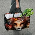 thumbnail image 7 of Floral Animal Collapsible Oxford Cloth Tote Bag: Reusable, Foldable, and Large Capacity - Ideal Laundry, Cube, and Bucket Organizer, 7 of 7