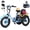 Blue, variant on ESKUTE T300M Electric Tricycle for Beginners, Folding 3-Wheel E-Bike with 500W Peak Motor, 302Wh Battery, 12.5 MPH , 16" x 3.0 Fat Tires, Step-Thru, Blue, UL2849