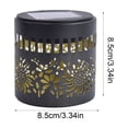 thumbnail image 4 of Sunflower Glow Solar Garden Lantern, Hollow Projection Lighting Design, Waterproof LED Hanging Lamp, Durable Outdoor Wall Decor for Patio, Yard, Fence, Garden and Exterior Home Ornament, A, 4 of 7