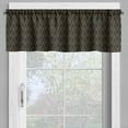 thumbnail image 4 of Ambesonne Abstract Valance & Curtain, Art Deco Inspired Lines, 55"x36", Camel and Charcoal Grey, 4 of 7