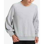 DKNY Cotton Balloon-Sleeve Sweatshirt Gray XL